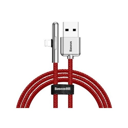 Кабель Baseus Iridescent Lamp Mobile Game Cable USB (CAL7C-B), 2 м, 1 шт., красный кабель usb lightning 1м baseus iridescent lamp mobile game красный cal7c a09