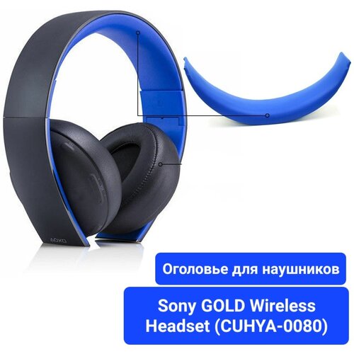 Оголовье для наушников Sony Wireless Stereo Headset CUHYA-0083 синее, под оригинал (мягкое)