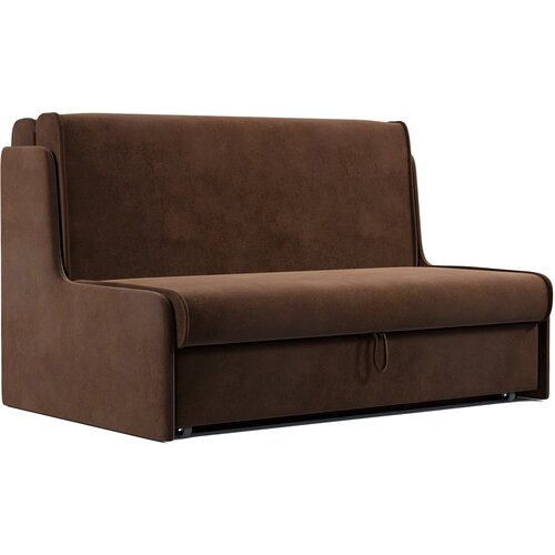 Диван аккордеон Сицилия 160 велюр коричневый
