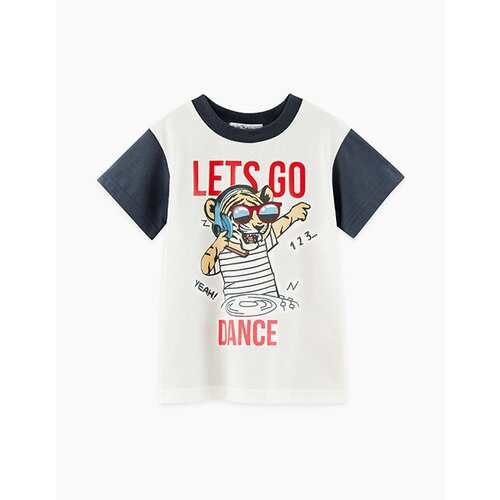 фото Футболка bell bimbo, размер 86, серый, белый