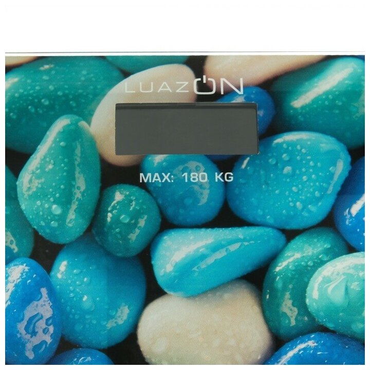 Весы напольные Luazon LVE-005 "Камни", электронные, до 180 кг, 2хAAА (не в комплекте) - фотография № 6