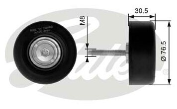 Ролик отклонитполиклин ремня GATES T36198