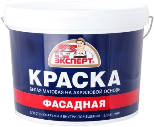 Краска фасадная Эксперт 14кг — купить в интернет-магазине по низкой цене на Яндекс Маркете