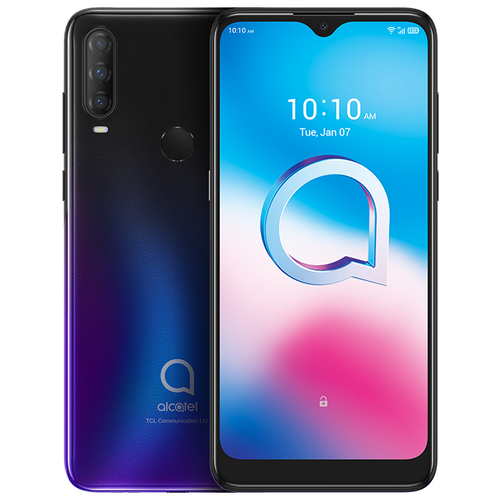 фото Смартфон alcatel 3l 5029y (2020) черно-фиолетовый (5029y-2balru12)