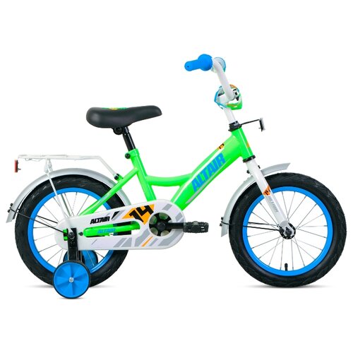 фото Велосипед altair kids 14 (14" 1 ск 2020-2021, ярко- зеленый/синий, 1bkt1k1b1003