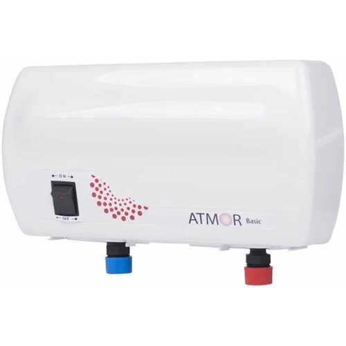 Атмор Basic Shower водонагреватель проточный 5кВт ATMOR Basic Shower водонагреватель бойлер проточный горизонтальный 5000Вт 471500₽