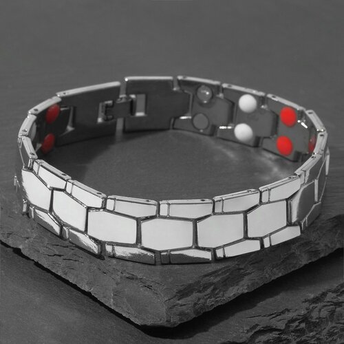 фото Браслет, размер 22.5 см, серебряный россия