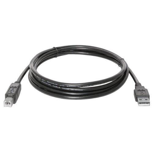 Кабель Defender USB04-10 USB2.0 (AM) - USB (BM), 3м, черный кабель defender usb usb usb04 06 1 8 м черный