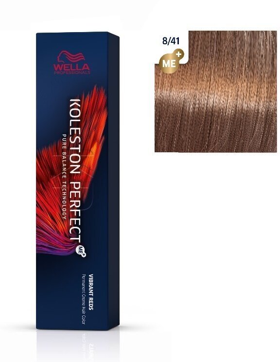 Wella /816508991/крем-краска Koleston Perfect Me+ Rich 8/41 Светлый блонд красный пепельный для волос 60 мл