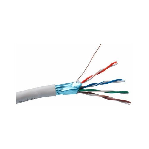 Кабель ExeGate Special EX138967RUS FTP 4 пары кат.5e медь, 26AWG, экран, бухта 305м, серый, PVC кабель exegate ex281817rus utp 4 пары кат 5e cca 25awg бухта 305м серый pvc