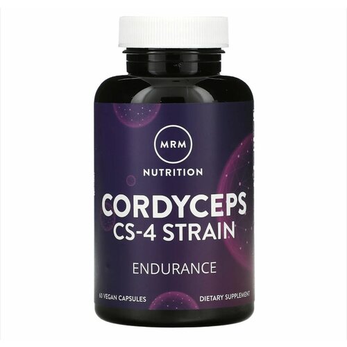 Кордицепс, Cordyceps, MRM Nutrition, штамм CS-4, 60 капсул.