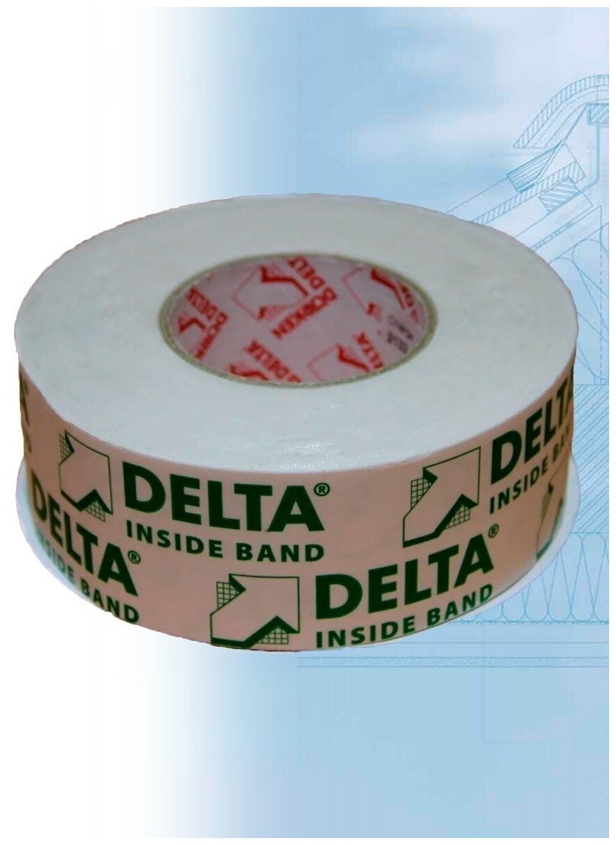 фото Соединительная односторонняя лента Delta Inside Band 60 мм х 40 м ( инсайд банд)