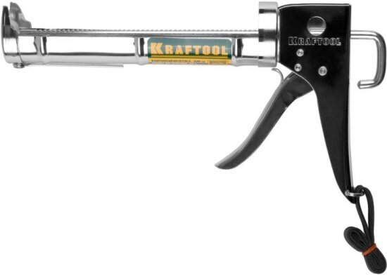 Пистолет для герметиков Kraftool INDUSTRIE 06671_z01, полукорпусной, хромированный, 320 мл