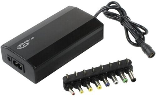 Блок питания для ноутбука 100Вт KS-is KS-272 Duazzy + USB 1A 220В и 12В на 12-24В 8 переходников + прикуриватель