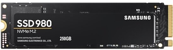 SSD диск Samsung M.2 980 250 Гб PCIe Gen 3.0 x4 V-NAND 3bit MLC (MZ-V8V250BW)