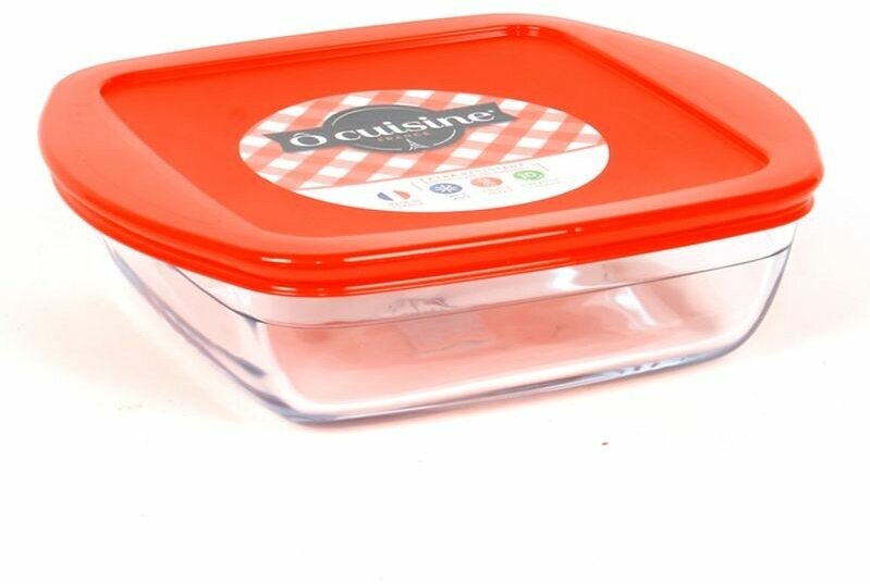 Блюдо для запекания и выпечки с крышкой O CUISINE 20x17x5.5см квадратное PYREX 211PC00/1046 - фото №8