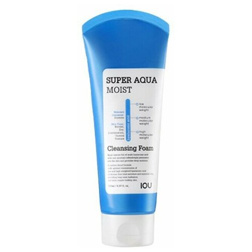 Пенка для умывания глубоко увлажняющая Welcos IOU Super Aqua Moist Cleansing Foam, 150 мл