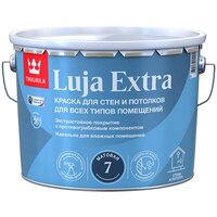 Краска для стен и потолков, Tikkurila Luja Extra, полуматовая, база А, белая, 2,7 л