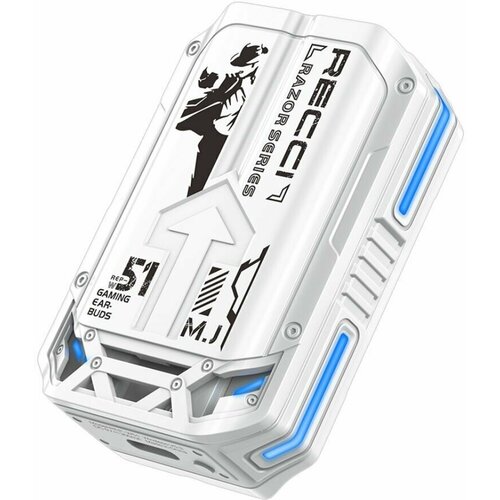 Наушники беспроводные Recci REP-W51 Razor TWS Earbuds - Белые 4350₽