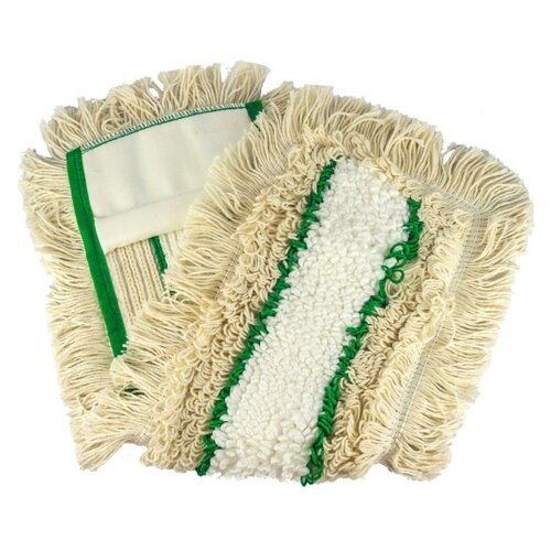 Насадка - МОП для швабры HUNTER зеленая Ш 400 мм плоская с карманами