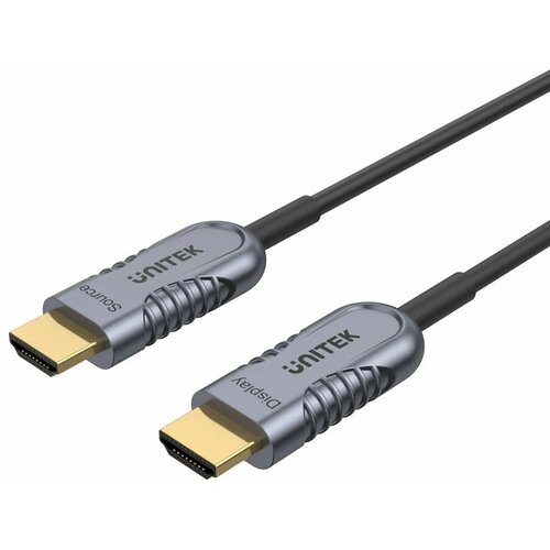 Кабель оптический Unitek HDMI - HDMI, OD 4.8 мм, 8K@60ц, 5 м (C11027DGY)