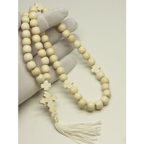 Плетеный браслет, дерево, размер one size, серый