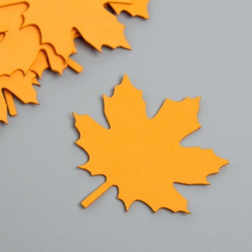 Заготовка из фоамирана Лист кленовый 45х45 см толщ 1мм набор 10 шт оранжевый 350₽