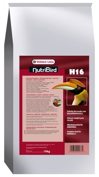 Versele-Laga NutriBird гранулированный корм для крупных попугаев H16 10 кг