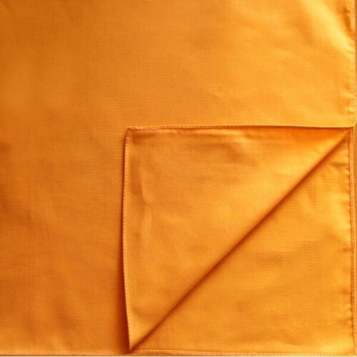 Бандана однотонная, одноцветная цвет желто-оранжевый 55 х 55 см