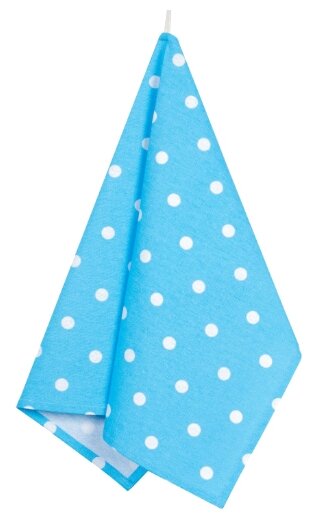 Полотенце кухонное Blue polka dot, горох, голубой; размер: 45 х 60