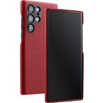 Кожаный чехол накладка Melkco для Samsung Galaxy S22 Ultra - Origin Regal Snap Cover - изображение