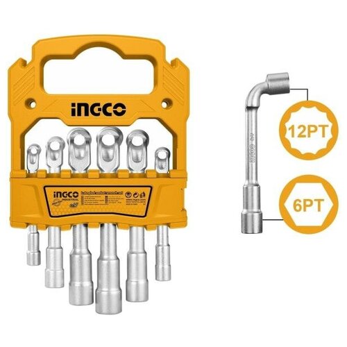 Набор торцевых L-образных ключей INGCO LASWT0601 набор торцевых ключей ingco laswt0901