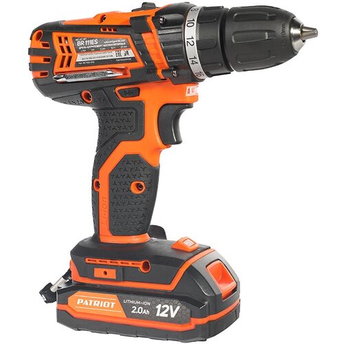 Аккумуляторная дрель-шуруповерт PATRIOT BR 111ES 180201411 476200₽
