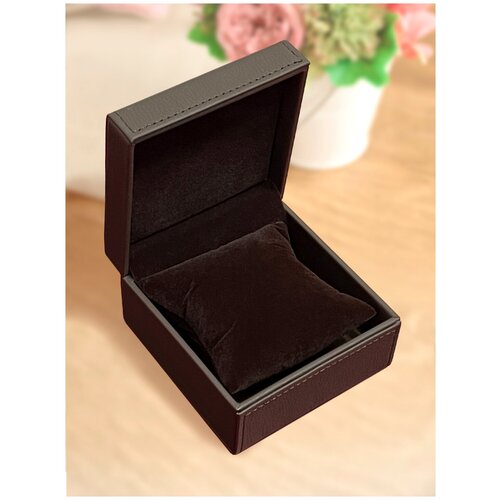 фото Футляр кожаный черный для часов. коробки для часов контур-центр