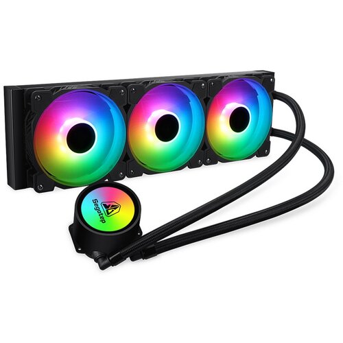 Система водяного охлаждения для процессора Segotep BeIced 360, черный/ARGB