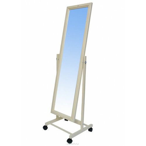 Зеркало напольное Верона Зеркало на колесиках деревянное слоновая кость