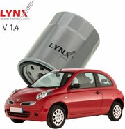 Фильтр масляный Nissan March / Micra (3) K12 / Ниссан Марч 2002 2003 2004 2005 2006 2007 2008 2009 2010 V1.4 CR14DE / 1шт LYNXauto