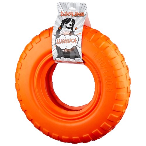 фото Игрушка для собак doglike шинка для колеса гига (dh-7517) оранжевый