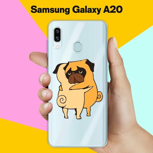 Силиконовый чехол Мопсы на Samsung Galaxy A20 силиконовый чехол мопсы на samsung galaxy m31s