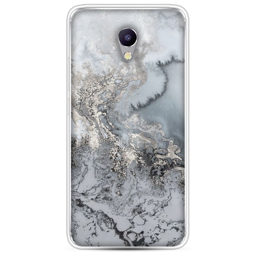 фото Силиконовый чехол морозная лавина серая на meizu m5 note case place