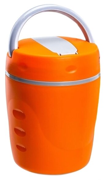 Термос пищевой пластиковый с колбой из нержавеющей стали DIOLEX DXC-1400-3-OR, оранжевый, 1400 мл - фотография № 1