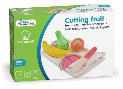 Набор продуктов с посудой New Classic Toys Поднос с фруктами 10583 разноцветный
