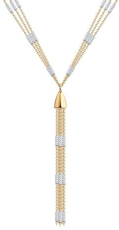 Колье Diamant online, серебро, 925 проба, золочение