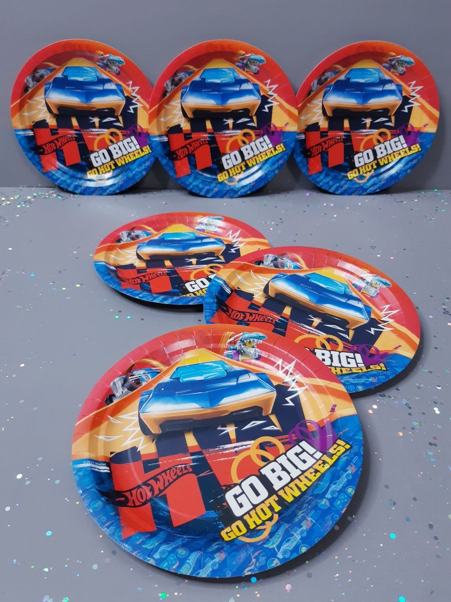 Бумажные тарелки Hot Wheels 6шт - фото №5