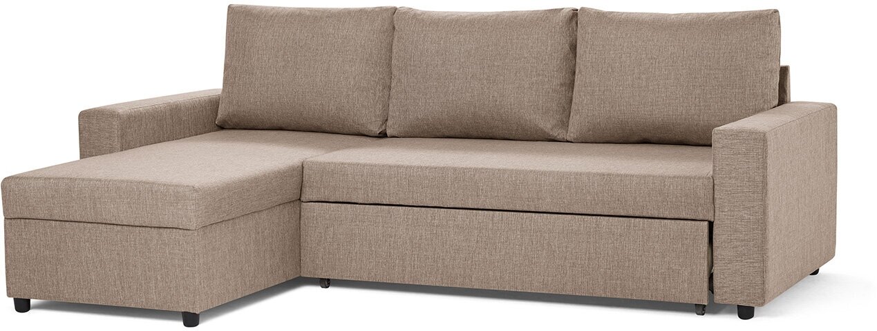 Угловой диван-кровать Hoff Торонто, универсальный угол, цвет бежевый