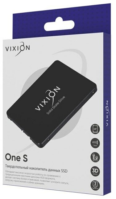 Внутренний SSD накопитель Vixion SATA III 512Gb 25" One S