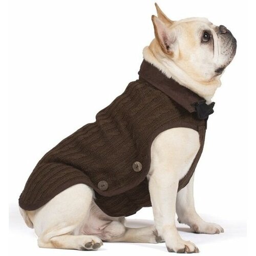 Dog Gone Smart Вязаный двухслойный нано-свитер Nano Knit Sweater, спинка 40 см