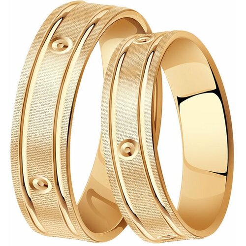 фото Золотое обручальное кольцо 5 мм александра кт022ск diamant-online