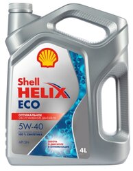 Синтетическое моторное масло SHELL Helix ECO 5W-40 4 л