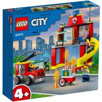 Конструктор LEGO City 60375 Fire Station and Fire Truck, 153 дет.